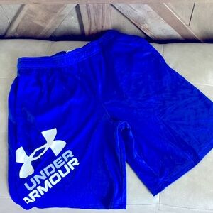 Boys Under Armour Blue Athletic Shorts